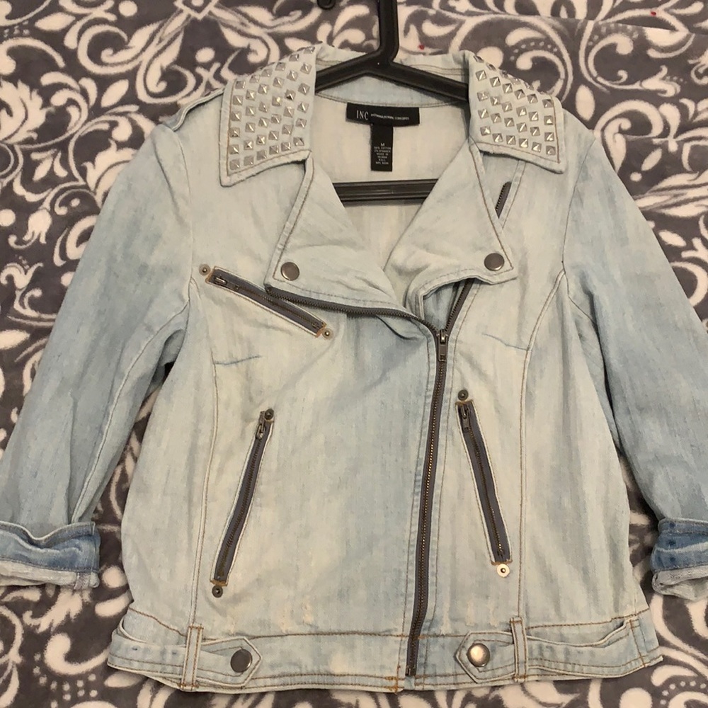 Studded jean jacket